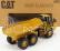 Dm-models Caterpillar Cat725 Cassone Ribaltabile Cava 3-assi - kĺbový nákladný automobil 1:50 žltá čierna