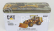 Dm-models Caterpillar Cat966m Ruspa Gommata - škrabací traktor - kolesový nakladač 1:87 žltá čierna