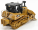 Dm-models Caterpillar Catd7e Ruspa Cingolata - škrabací traktor 1:50 žltá čierna