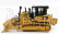 Dm-models Caterpillar Catd7e Ruspa Cingolata - škrabací traktor 1:50 žltá čierna