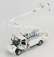 Dm-models Peterbilt 536 Truck Altec Aa55 Gru Crane Elevator Con Piattaforma Cestello 2010 1:32 White