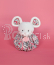 Doudou Sleepy mouse pink 3v1