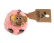 Drevený prívesok na kľúče Pompon Pig