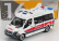Drobné hračky Mercedes Benz Sprinter Minibus Police 2018 1:64 Bielo-šedo-červený