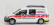 Drobné hračky Volkswagen Caddy Van Police 2020 1:64 bielo-červená