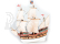 Dušek Golden Hind 1577 1:72 kit