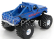 Greenlight Chevrolet K-10 Bigfoot Monster Truck Exterminator 1972 1:43 Blue Met