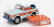 Greenlight Ford usa Bronco Open Gulf 1966 1:24 Svetlo modrá oranžová