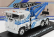 Greenlight Freightliner Fla 9664 Ťahač Gru Crane 3-assi Carro Attrezzi - Wrecker Road Service 1984 1:43 strieborná modrá