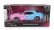 Jada Dodge Challenger Srt Hellcat Coupe Custom 2015 1:24 Pink Light Blue