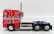 Jada Peterbilt 352 Tractor Truck 3-assi 1979 - Optimus Prime Transformers Iv L'era Dell'estinzione - Movie 2014 1:24 Red Blue