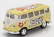 Kinsmart Volkswagen T1 Samba Minibus Flower 1962 - bez krabice 1:64 Žltá