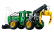 Lego John deere Lego Technic - 948l-ii Traktor so šmykom 2018 - 1492 dielikov Zeleno-žltá