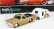 Maisto Chevrolet El Camino Pick-up With Trailer Roulotte 1967 1:64 zlato-biela