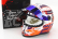 Mini prilba Schuberth prilba Casco Prilba F1 Nico Hulkenberg Team Moneygram Haas N 27 Sezóna 2023 1:2 Biela oranžová fialová