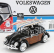 Motor-max Volkswagen Beetle so surfovacím prknom 1968 1:24 Black Wood