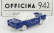 Officina-942 Fiat 1200 Coupe Carrozzeria Scionieri 1958 1:76 Modrá biela