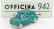 Officina-942 Fiat 600 Lucciola Carrozzeria Francis Lombardi 1957 1:76 Green Met