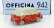 Officina-942 Fiat 600 Multipla 1956 1:76 Červená krémová