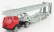 Officina-942 Fiat 682 T2 Truck Bisarca Car Transporter 1955 1:76 Červená strieborná