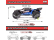 RC auto Arrma Vorteks Mega 550 1:10 RTR, Basic blue