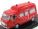 Rio-models Fiat 238 Minibus Tetto Alto 1965 Ambulanza Vigili Del Fuoco Pista Fiorano 1970 1:43 Červená