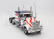 Road-kings Kenworth W900 Tractor Truck Stars & Stripes Livery 3-assi 1989 1:18 Biela modrá červená