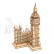 RoboTime Drevené 3D puzzle Hodinová veža Big Ben Shining