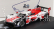 Spark-model Toyota Gr010 3.5l V6 Twin Turbo Hybrid Team Gazoo Racing N 7 Winner 24h Le Mans 2021 M.conway - K.kobayashi - J.m.lopez 1:87 Biela červená