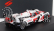 Spark-model Toyota Gr010 3.5l V6 Twin Turbo Hybrid Team Gazoo Racing N 8 2nd 24h Le Mans 2021 S.buemi - N.nakajima - B.hartley 1:87 Biela červená