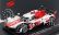 Spark-model Toyota Gr010 3.5l V6 Twin Turbo Hybrid Team Gazoo Racing N 8 2nd 24h Le Mans 2021 S.buemi - N.nakajima - B.hartley 1:87 Biela červená