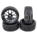 Spec T CS Wheel Offset 3 Black w/Tire 4ks pre 1/10 Road