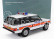 Takmer skutočný Land rover Range Rover Police 1980 1:18 Biela oranžová modrá