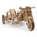 Ugears 3D drevené mechanické puzzle UGR-10 Motorka (scrambler) s vozíkom