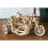 Ugears 3D drevené mechanické puzzle UGR-10 Motorka (scrambler) s vozíkom