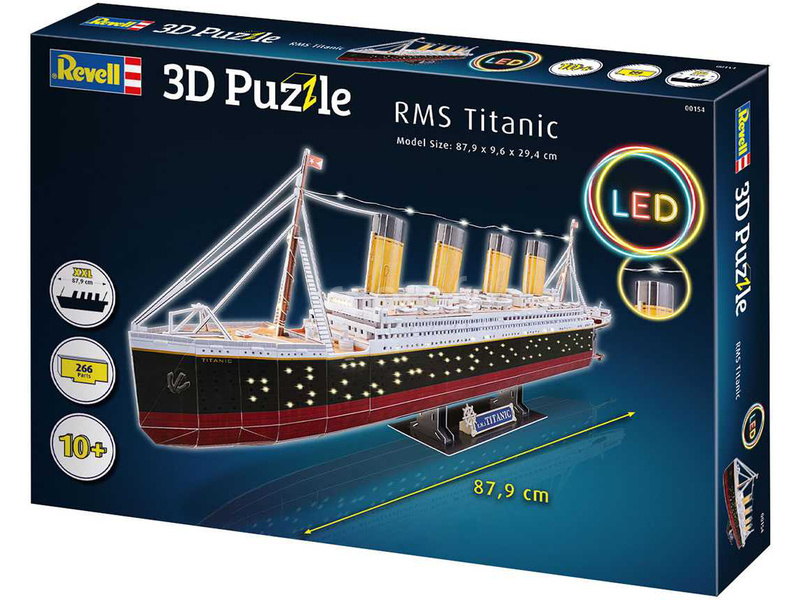 3D puzzle Revell - RMS Titanic s LED osvetlením