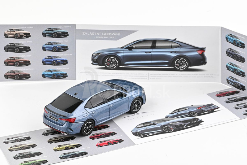 Abrex Škoda Octavia IV RS (2020) 1:43 - modrá Mystery metalíza