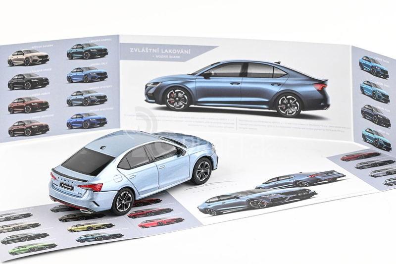 Abrex Škoda Octavia IV RS (2020) 1:43 - modrá Shark metalíza