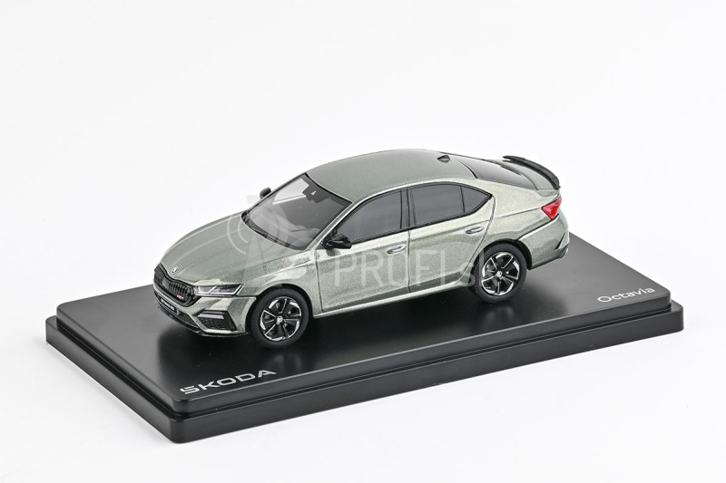 Abrex Škoda Octavia IV RS (2020) 1:43 - Zelená Agave Metalíza