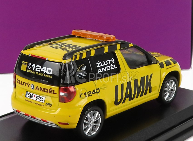 Abrex Škoda Yeti Suv Facelift (restyling) Uamk 2013 1:43 Yellow Black