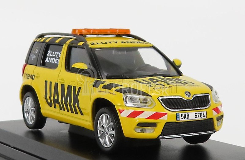 Abrex Škoda Yeti Suv Facelift (restyling) Uamk 2013 1:43 Yellow Black