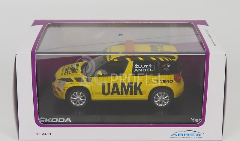 Abrex Škoda Yeti Suv Facelift (restyling) Uamk 2013 1:43 Yellow Black