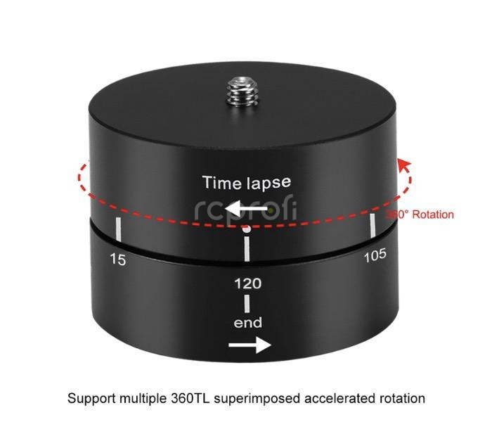 Adaptér na otáčanie o 360 stupňov so 120-minútovým časovým intervalom