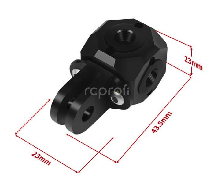 Adaptér s 1/4 palcovým otvorom pre skrutku