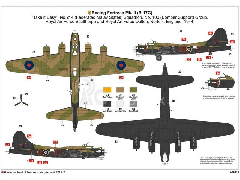 Airfix Boeing Fortress MK.III (1 : 72)