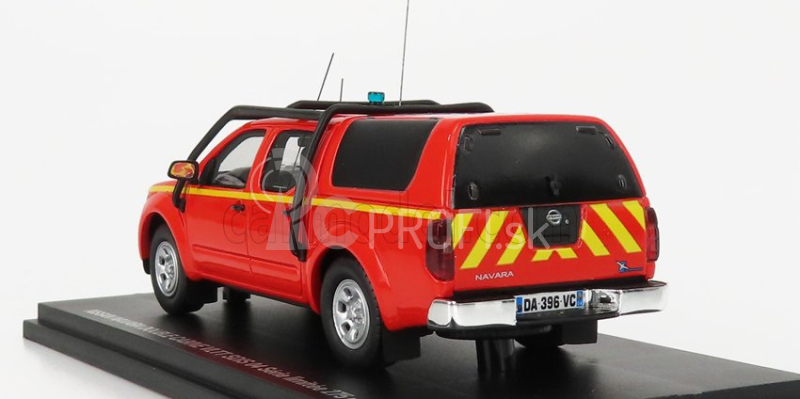 Alarme Nissan Navara Double Cabine Pick-up Closed Vltt Sdis 04 Sapeurs Pompiers 2011 1:43 Červená žltá