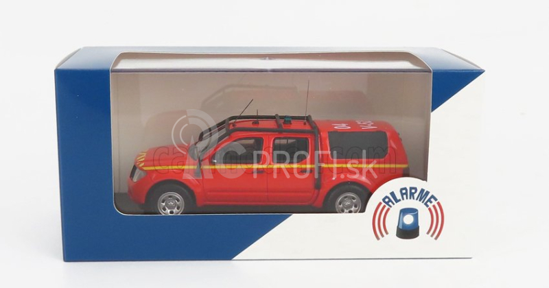 Alarme Nissan Navara Double Cabine Pick-up Closed Vltt Sdis 04 Sapeurs Pompiers 2011 1:43 Červená žltá