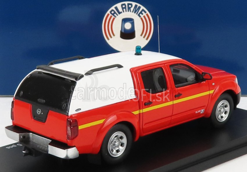 Alarme Nissan Navara Double Cabine Pick-up Closed Vltt Sdis 42 Sapeurs Pompiers 2011 1:43 Červená biela