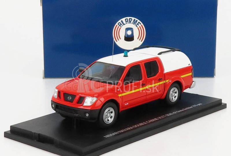 Alarme Nissan Navara Double Cabine Pick-up Closed Vltt Sdis 42 Sapeurs Pompiers 2011 1:43 Červená biela