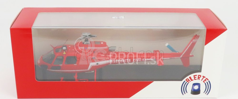 Alerte Aerospatiale As 350 Helicopter Securite Civile 1979 1:43 Červená